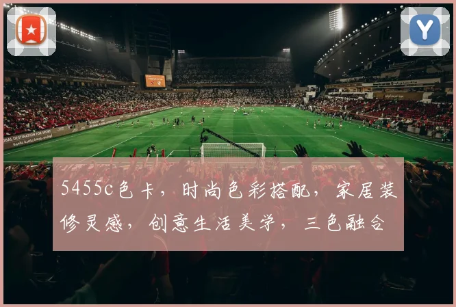 5455c色卡，时尚色彩搭配，家居装修灵感，创意生活美学，三色融合，品味生活。